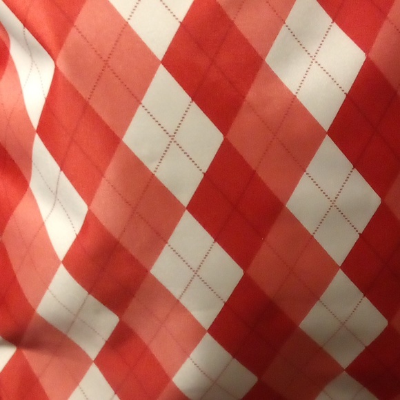 NWT American Bags (A&B) Diamond Checker Red & White Water Resistant Designer Bag - Picture 2 of 5